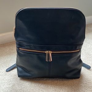 Black backpack with gold
zippers from target